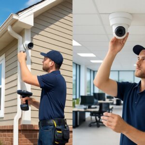 התקנת מצלמות לבית